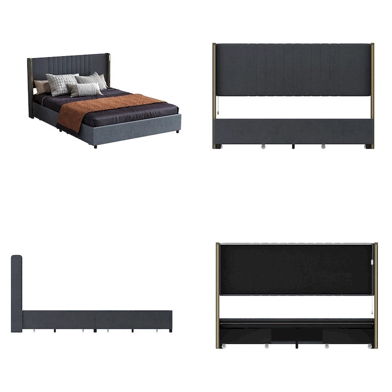 Modern Illuminated Bed Frame