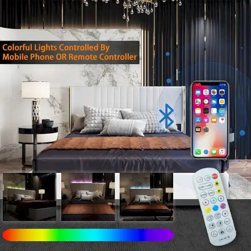 Modern Illuminated Bed Frame