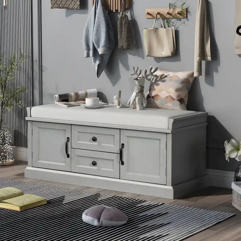 Banc à chaussures de rangement