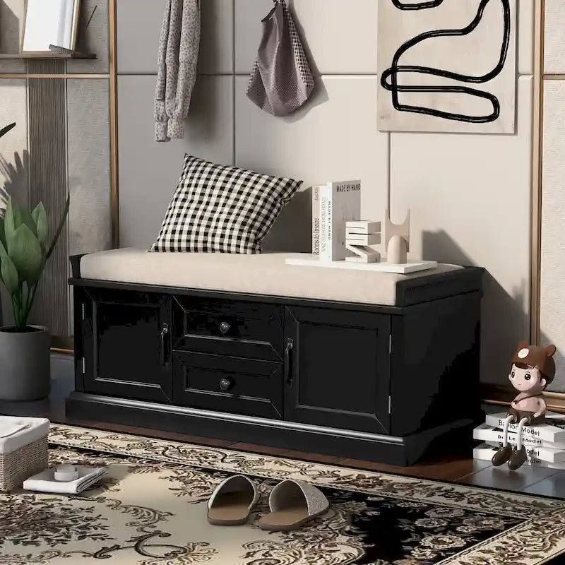 Banc à chaussures de rangement