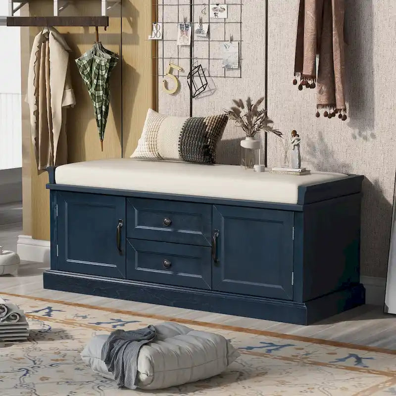 Banc à chaussures de rangement