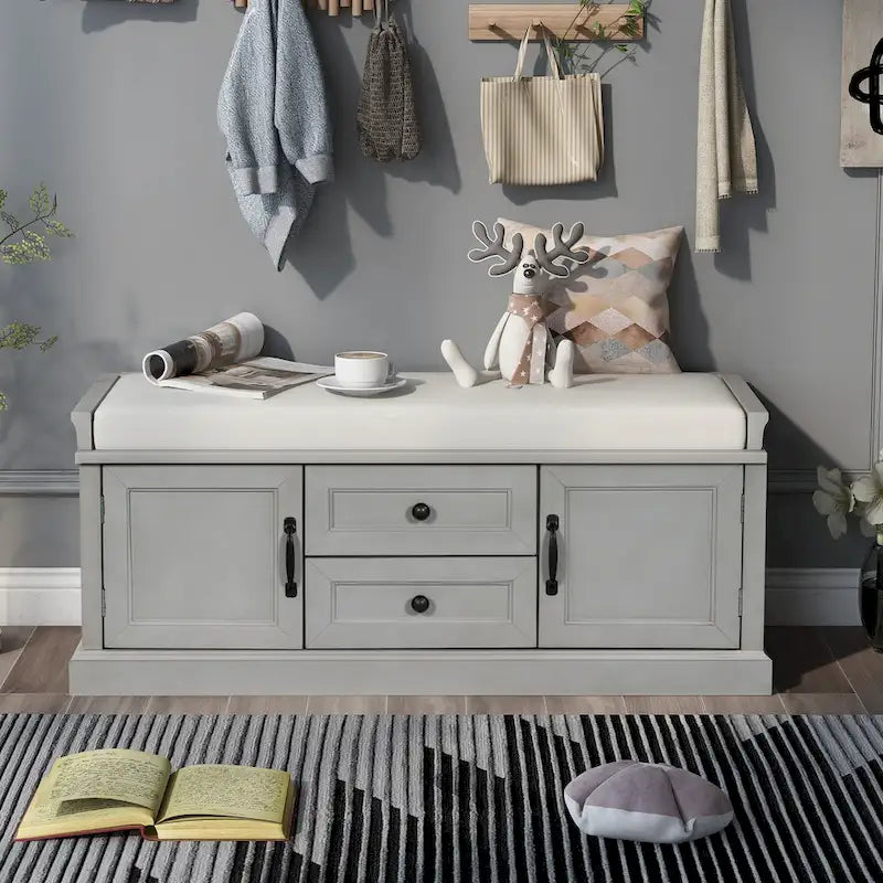 Banc à chaussures de rangement
