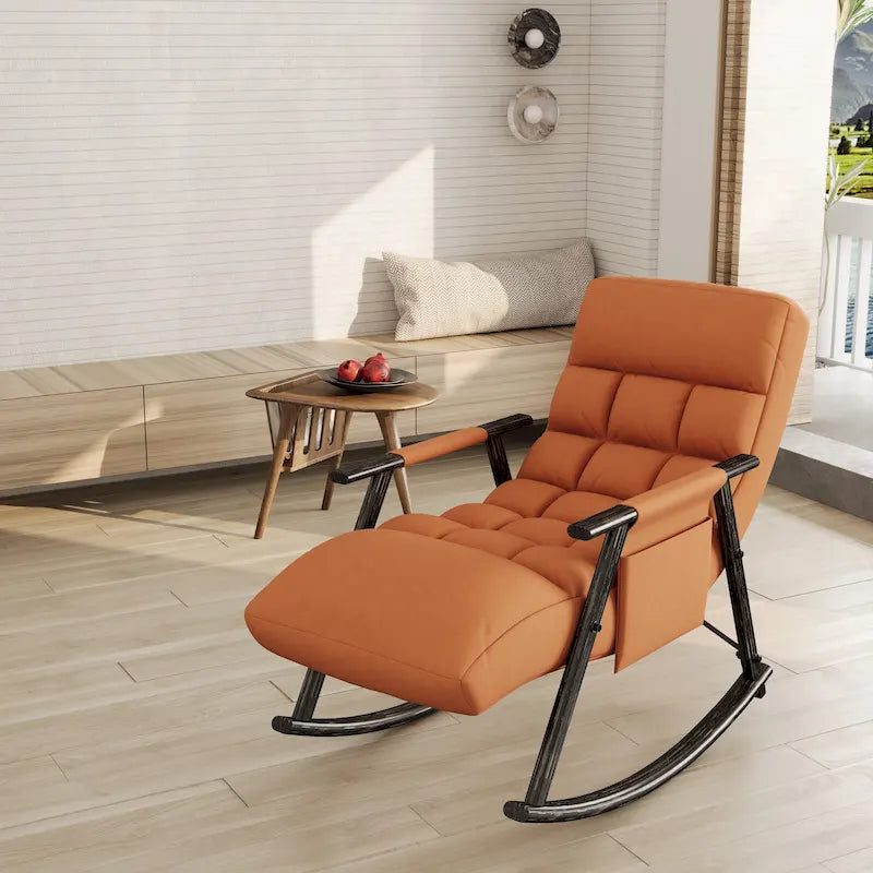 Chaise à bascule pliante de jardin