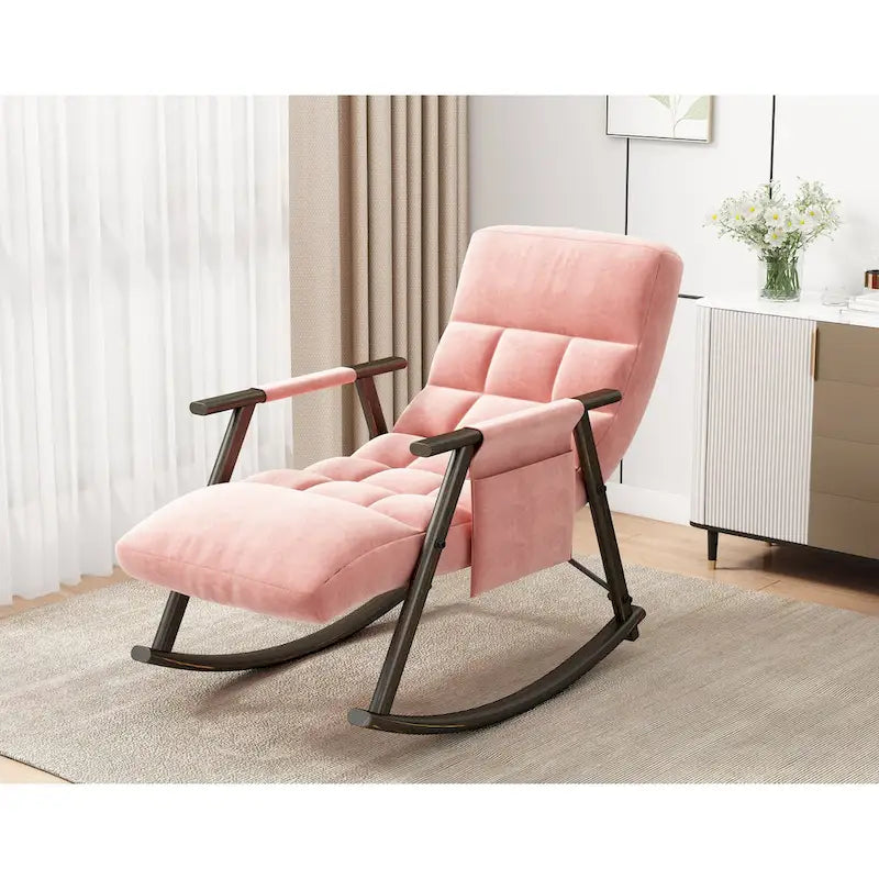 Chaise à bascule pliante de jardin
