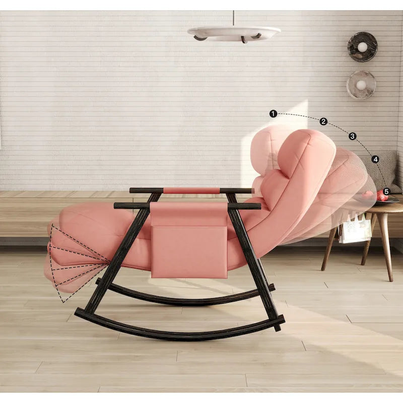 Chaise à bascule pliante de jardin