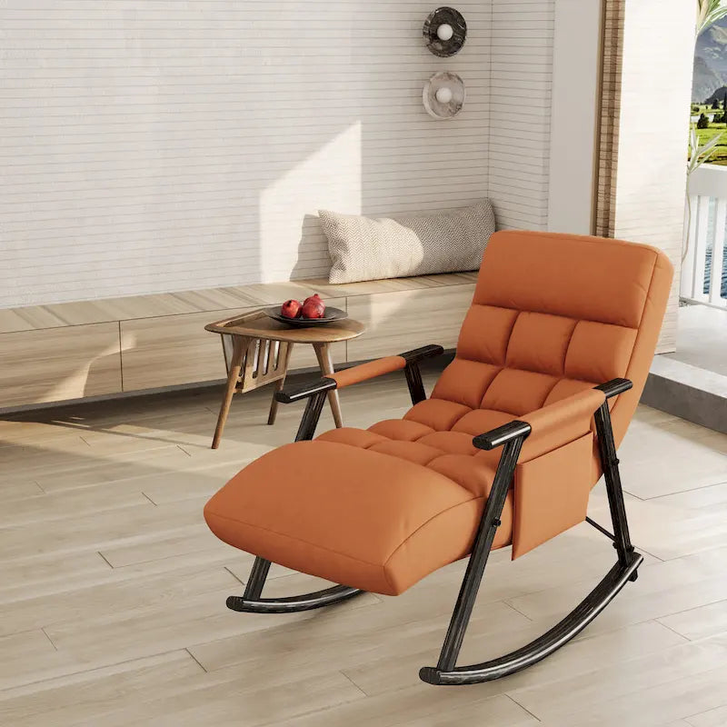 Chaise à bascule pliante de jardin