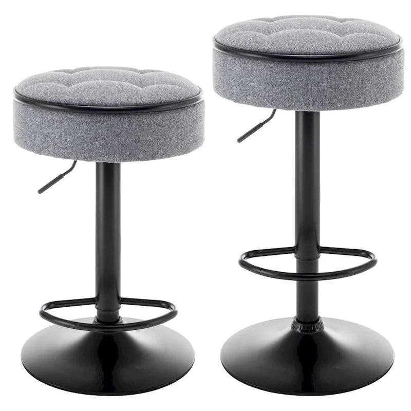 tabouret de bar rond avec rangement