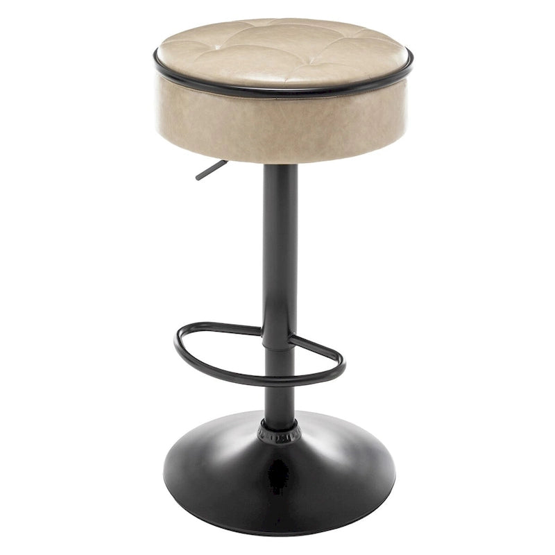 tabouret de bar rond avec rangement