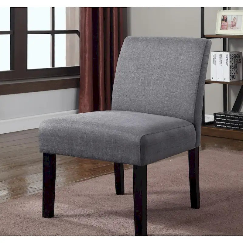 decorative wood and fabric chair