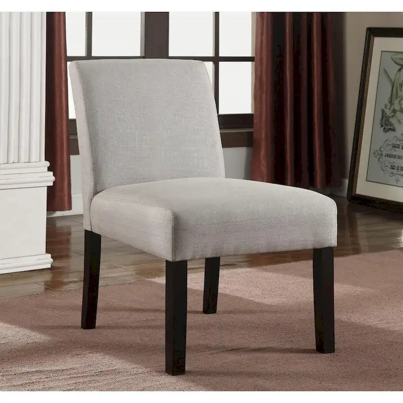 decorative wood and fabric chair