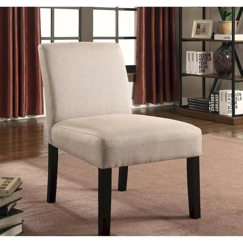 decorative wood and fabric chair