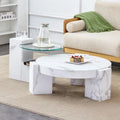 Table basse imitation marbre