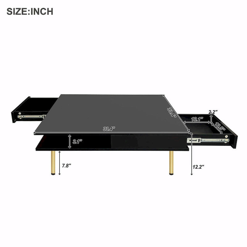 Table basse laquée