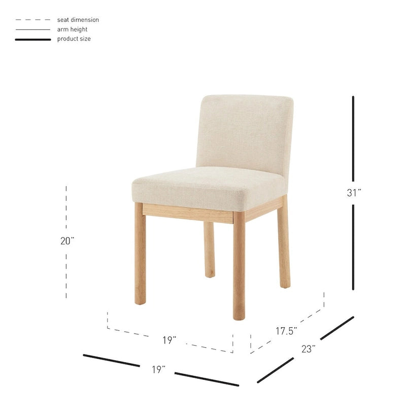 Chaise de salle à manger à dossier haut en chenille