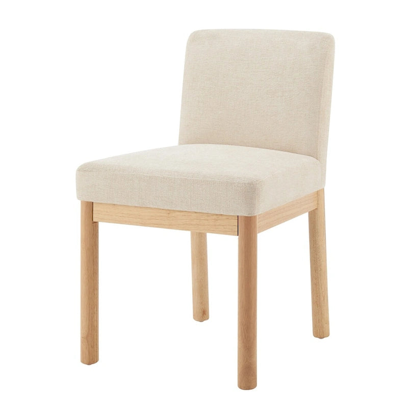 Chaise de salle à manger à dossier haut en chenille