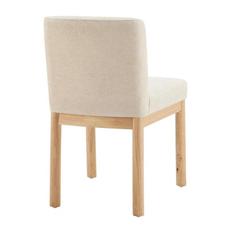 Chaise de salle à manger à dossier haut en chenille
