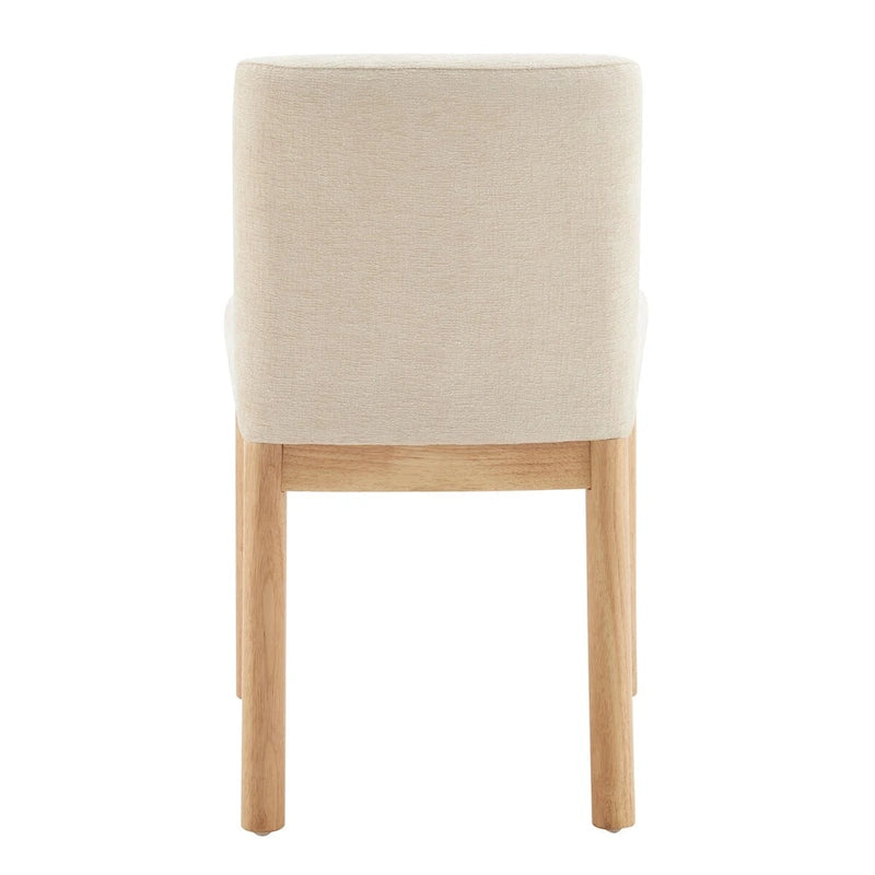 Chaise de salle à manger à dossier haut en chenille