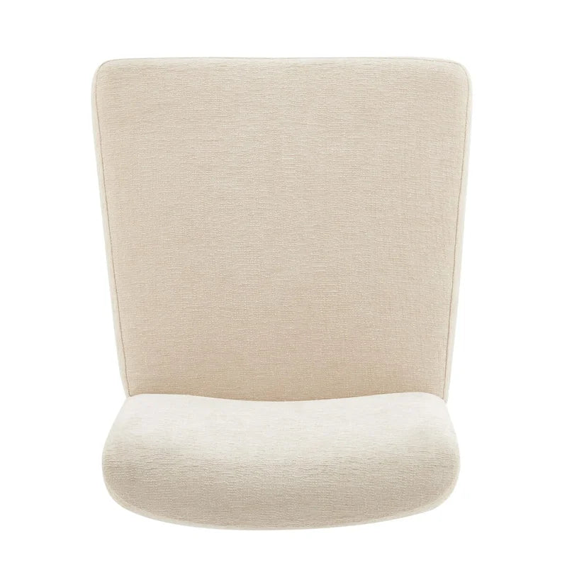 Chaise de salle à manger à dossier haut en chenille