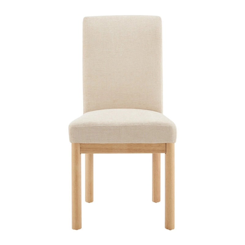 Chaise de salle à manger à dossier haut en chenille