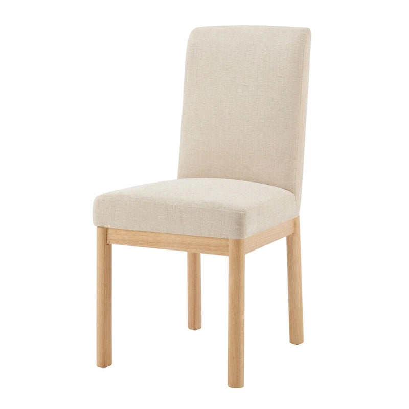 Chaise de salle à manger à dossier haut en chenille