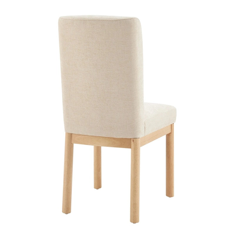 Chaise de salle à manger à dossier haut en chenille