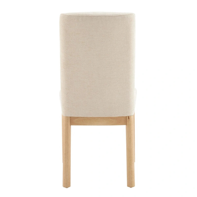 Chaise de salle à manger à dossier haut en chenille