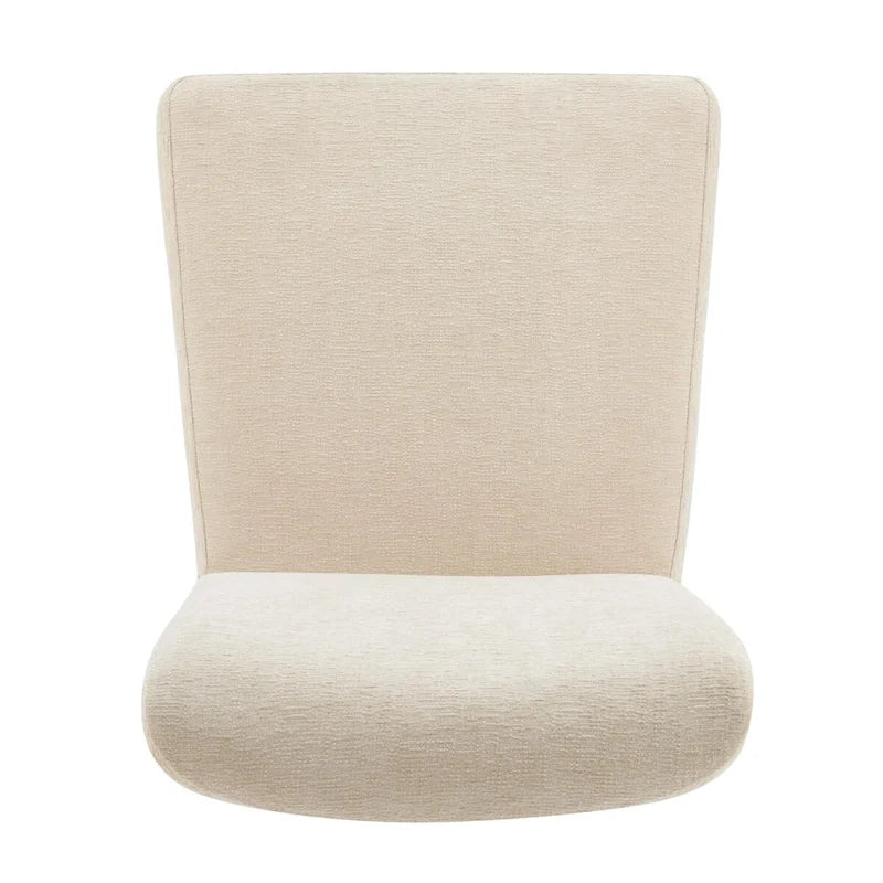 Chaise de salle à manger à dossier haut en chenille