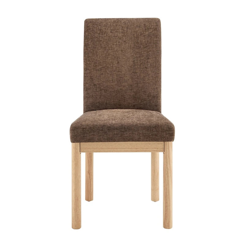 Chaise de salle à manger à dossier haut en chenille