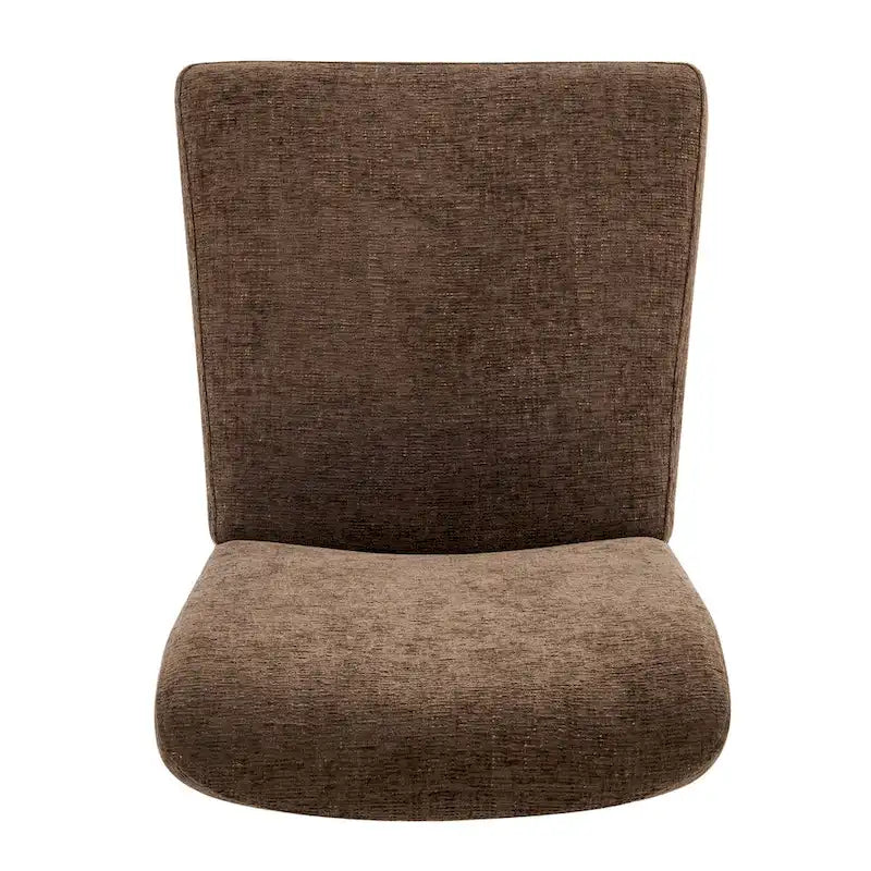 Chaise de salle à manger à dossier haut en chenille