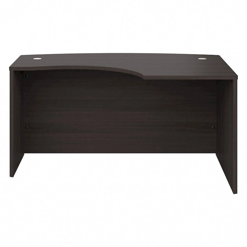 L-shaped curved desk frame