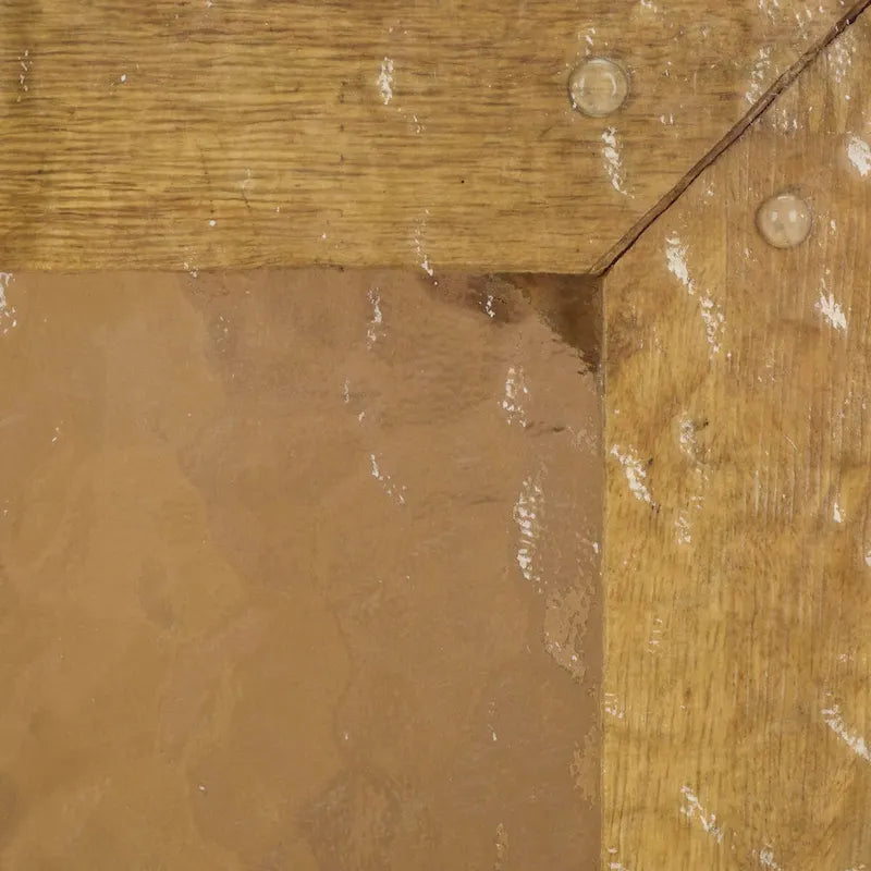 End table with glass top
